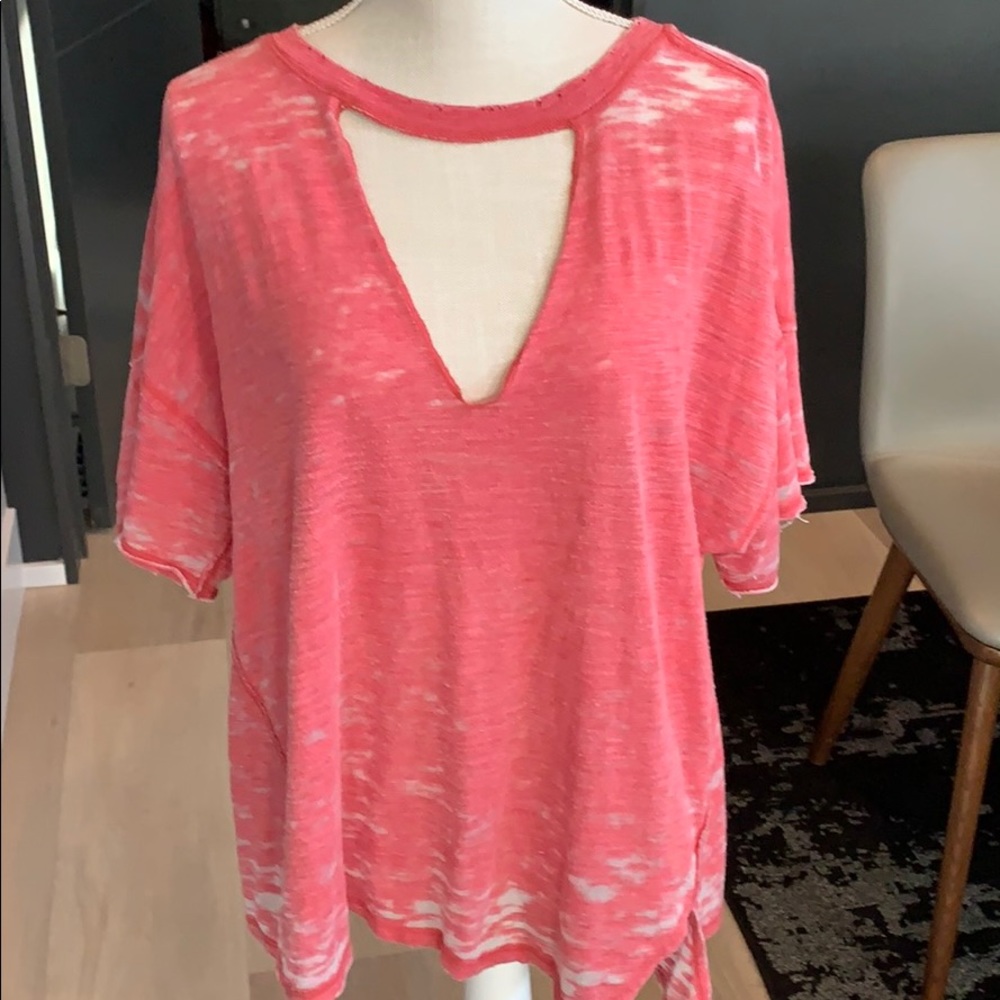 Free people deep V - V-neck top - size small